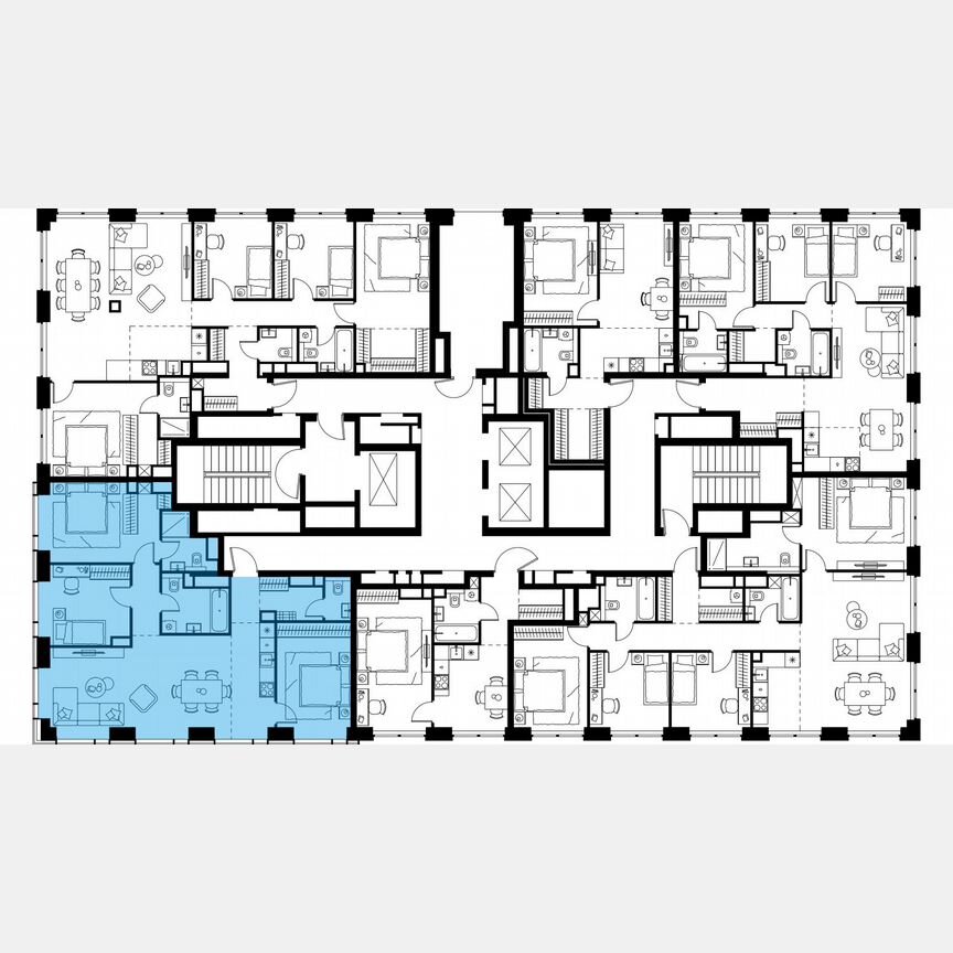 4-к. квартира, 96,3 м², 32/48 эт.