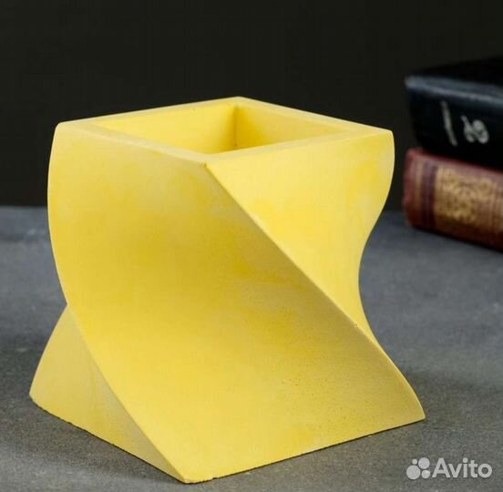 Силиконовая форма Башня кашпо органайзер гипс