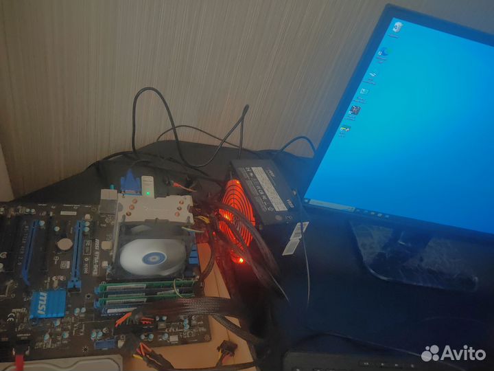 Мат. плата MSI B75A-G43, процессор, кулер, память