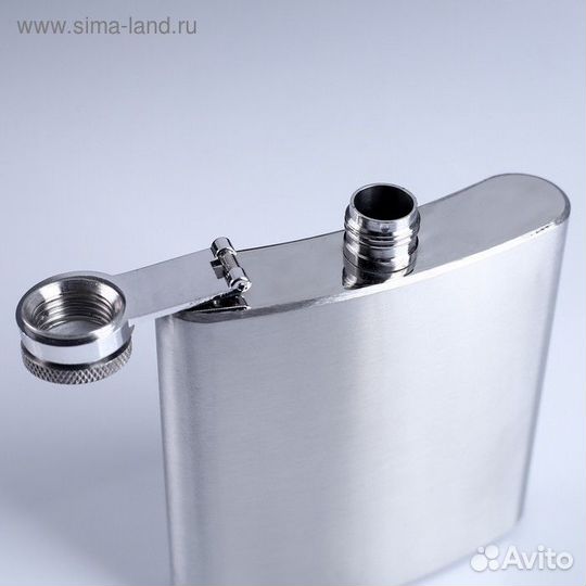 Фляжка, 180 мл, 6 oz, под нанесение, 9.5 х 11 см