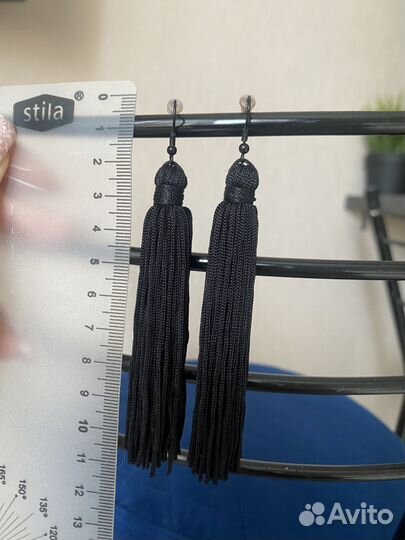 Серьги кисточки 11 см