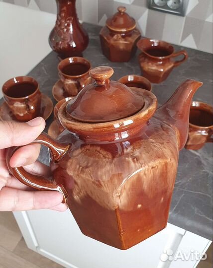 Сервиз чайный + Ваза. Керамика