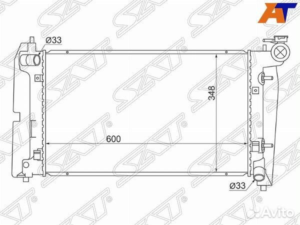 Радиатор toyota will VI
