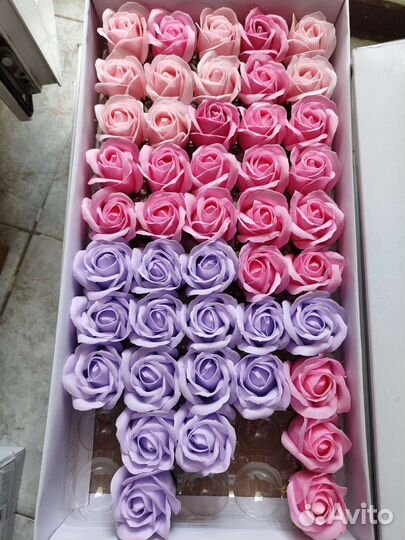 Роза из мыла 3 коробки
