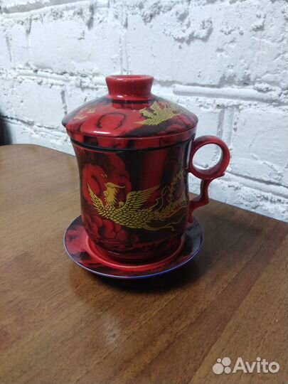 Чашка с заварочной колбой 300 мл