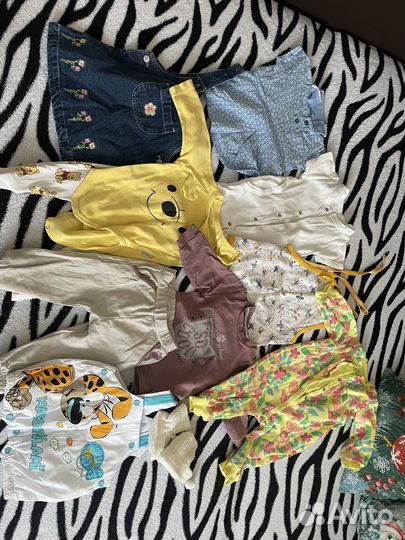 Вещи пакетом для девочки 6/9 мес