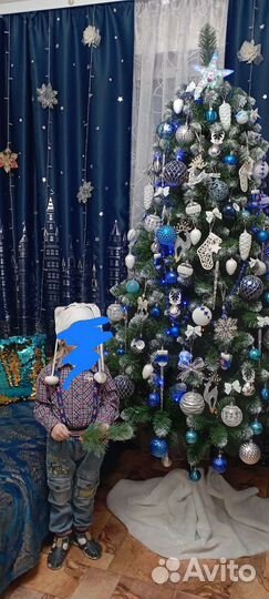 Елка искусственная литая заснеженная