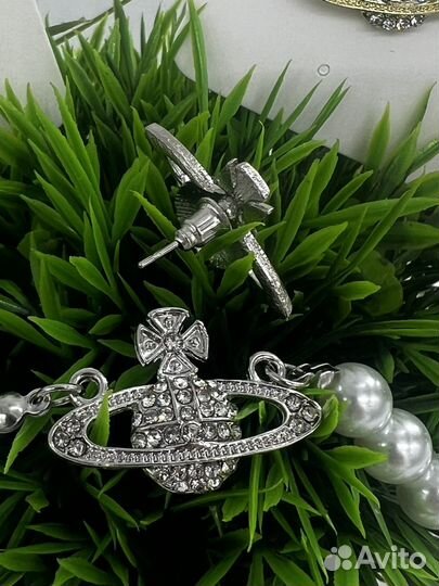Комплект Vivienne Westwood Серьги + Ожерелье