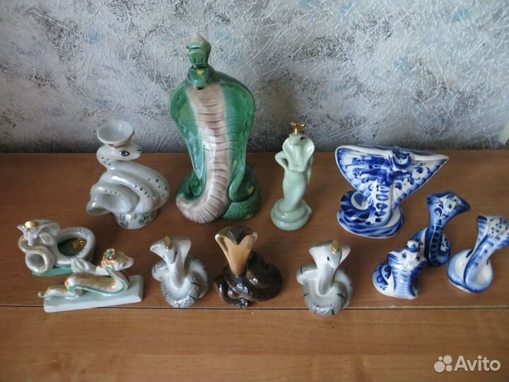Фарфоровые статуэтки СССР. Змея