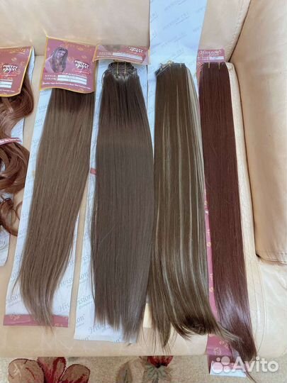 Волосы на заколках