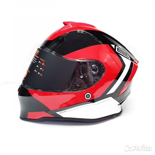 Шлем интеграл origine dinamo Bolt красный/черный