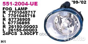 551-2004L-UE фара противотуманная левая Nissan