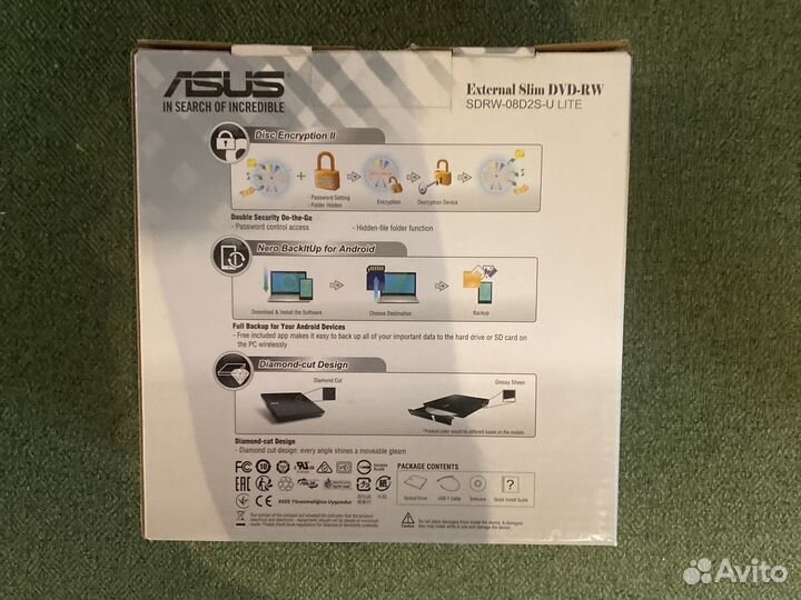 Asus external slim dvd-rw