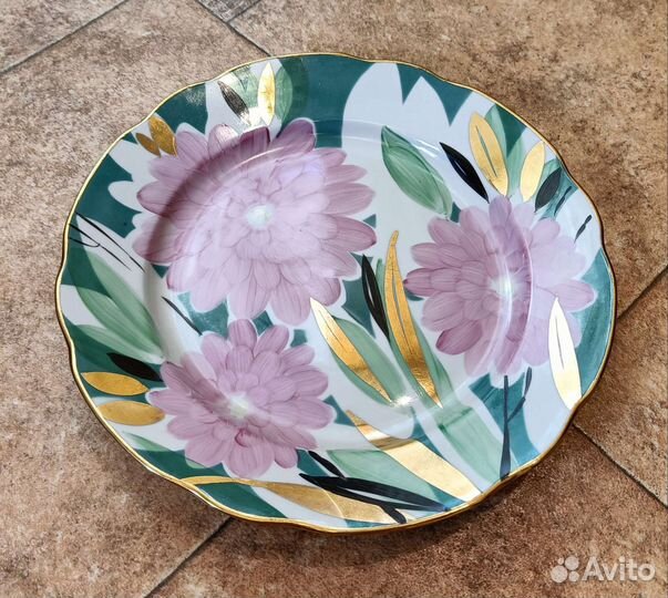 Тарелка фарфор Дулево СССР