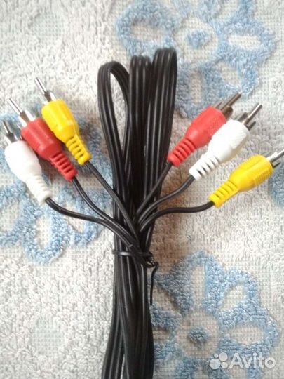 Кабель 3х3 RCA AV Тюльпаны