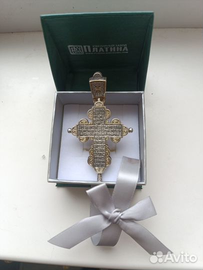 Крест мужской серебро