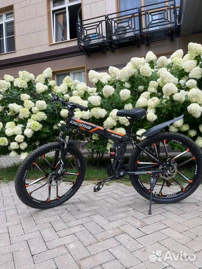 Велосипед складной горный 26 (оранжево-черный)