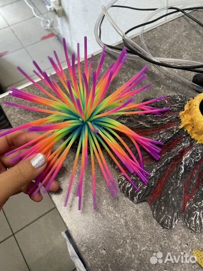 Фильтр для аквариума мощный+украшения