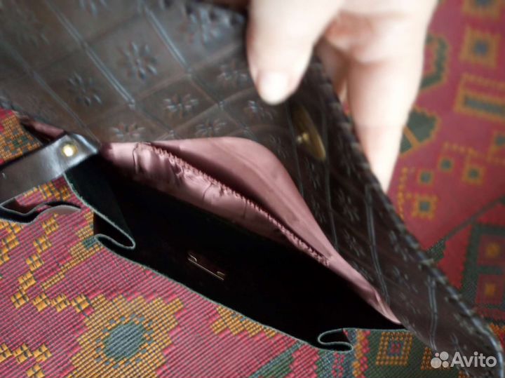 Сумочка клатч натуральная кожа СССР