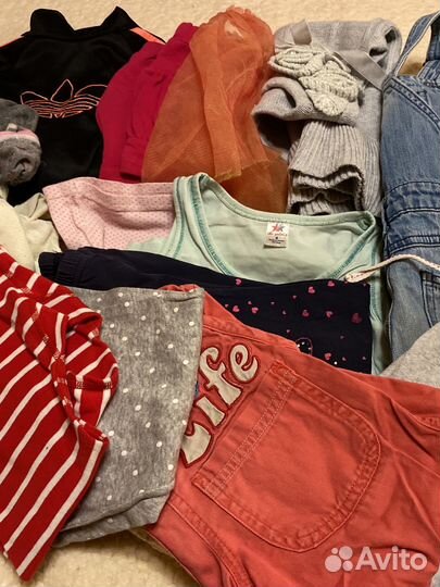 Одежда на девочку 3-4 года пакетом