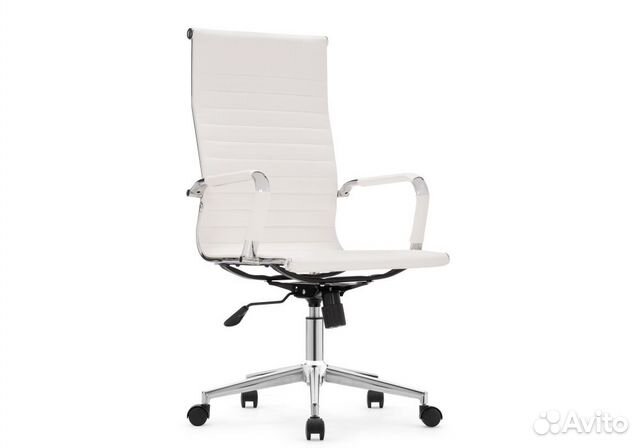 Компьютерное кресло Reus pu белый / хромированный