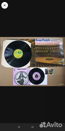 Deep purple LP, singles 12
