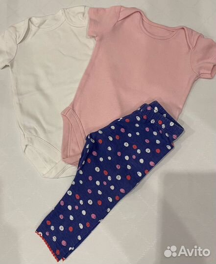 Комплект одежды на девочку 0-3 мес