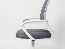 Офисное кресло белый пластик/серый (Арт.7166)