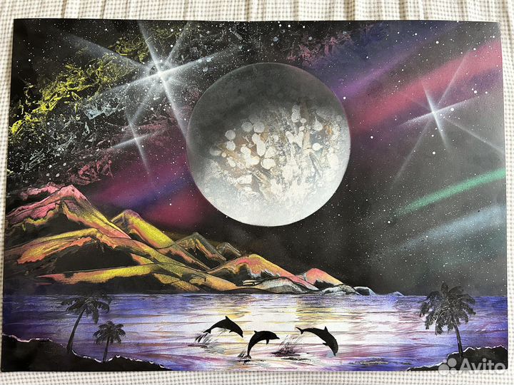 Картина баллончиками