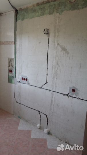 Электрик. Штробление без пыли. Перенос розеток