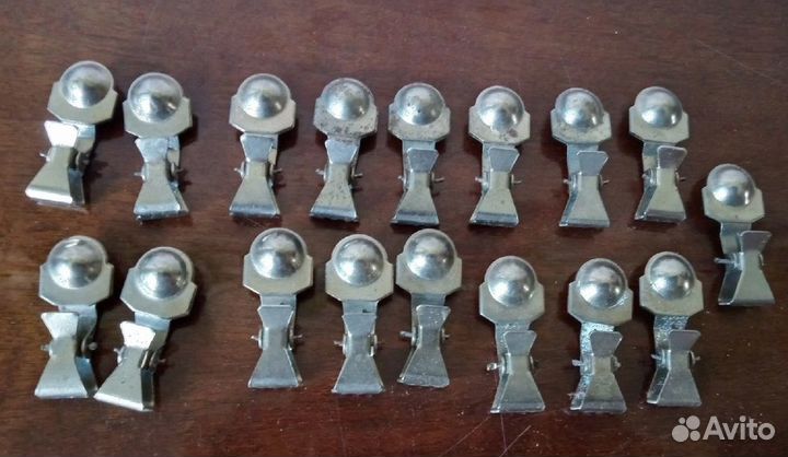 Крючки-зажимы для штор и кухни СССР два вида новые