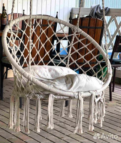 Качель подвесная с подушкой (гамак )