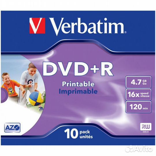 Оптический диск DVD+R диск Verbatim 4,7Gb #91336