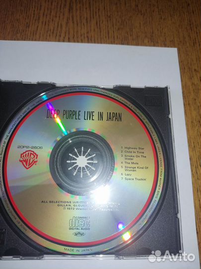 Deep purple live in Japan cd 20P2-2606