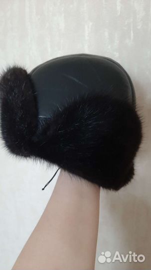 Норковая шапка мужская