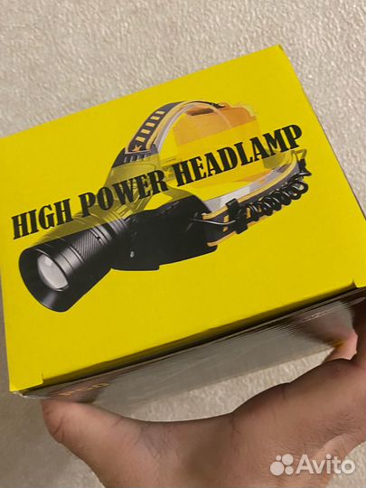 Фонарь налобный на острогу