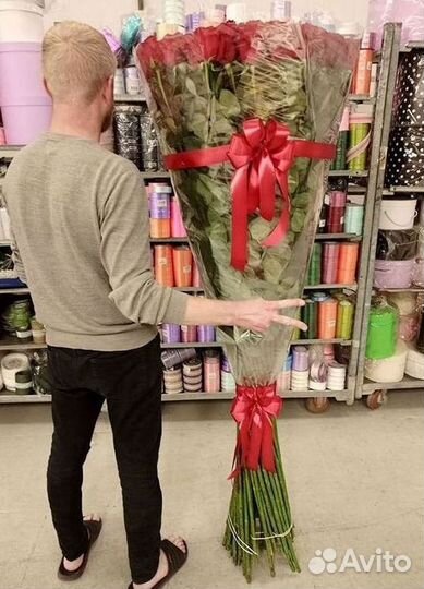 Высокие метровые розы