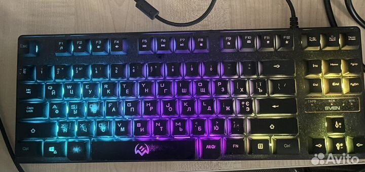 Игровая клавиатура с подсветкой (мембрана). Торг