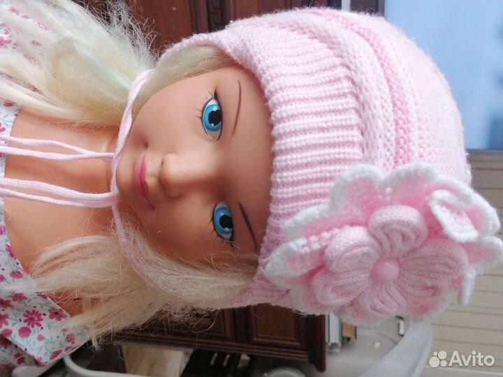 Шапка детская для девочки зимняя