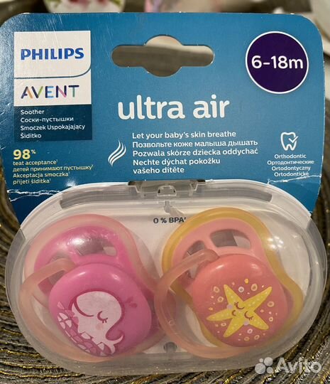 Пустышка Avent Ultra Air 6-18
