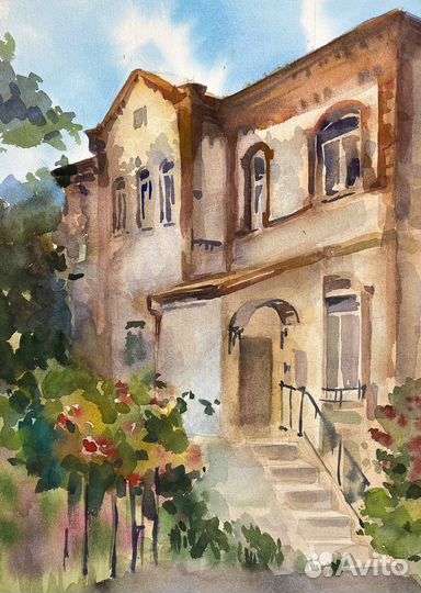 Картина акварелью / этюд акварелью