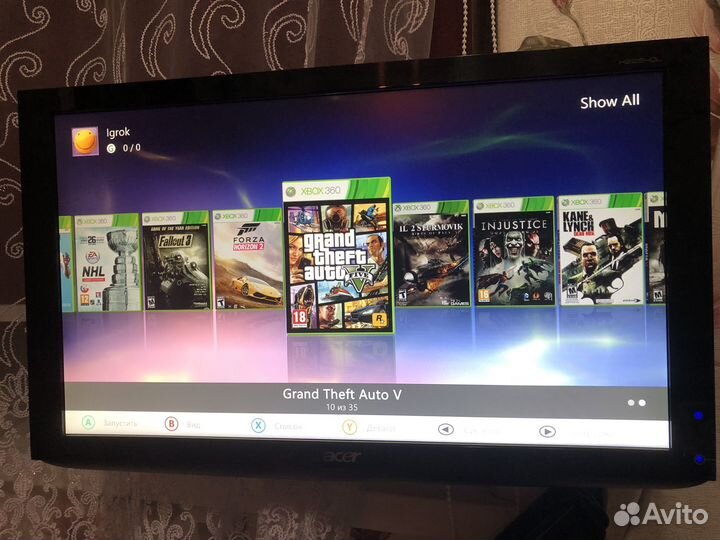 Xbox 360 slim прошитый 250Гб с играми