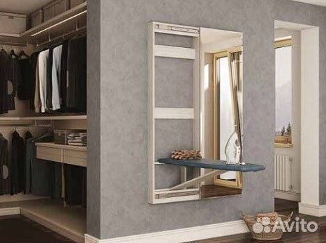 Гладильная доска Смарт с зеркалом, Венге