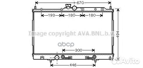 Радиатор охлаждения mitsubishi Outlander MT2197