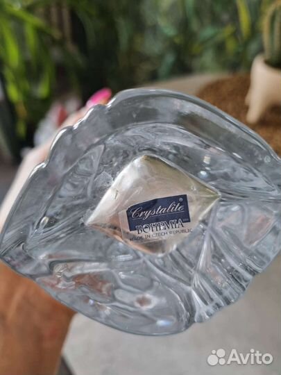Ваза bohemia хрусталь