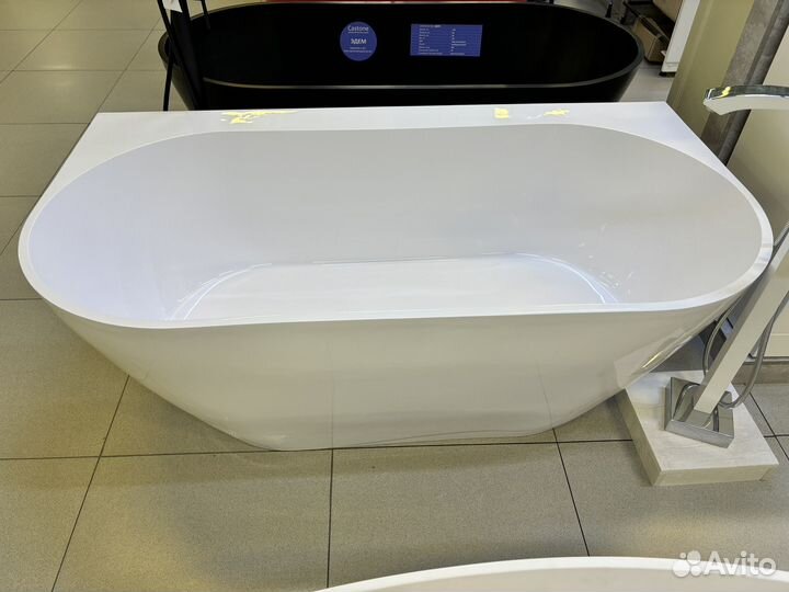 Ванна из литьевого мрамора пристенная 170*90