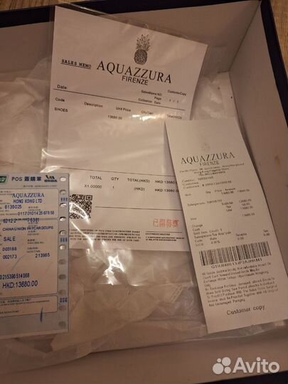 Сапоги женские ботфорты Aquazzura, Италия, 38р