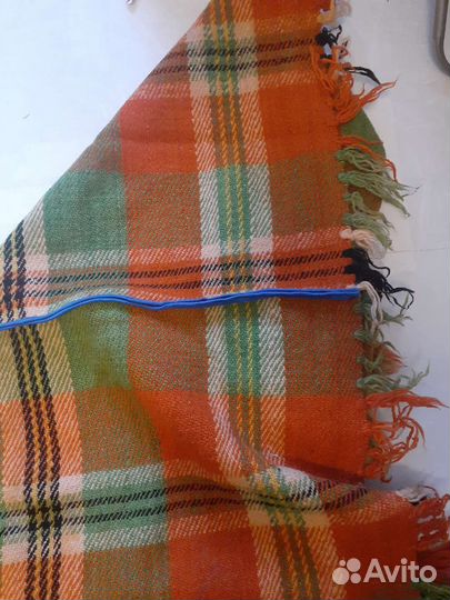 Плед одеяло 147 на 215 шерсть