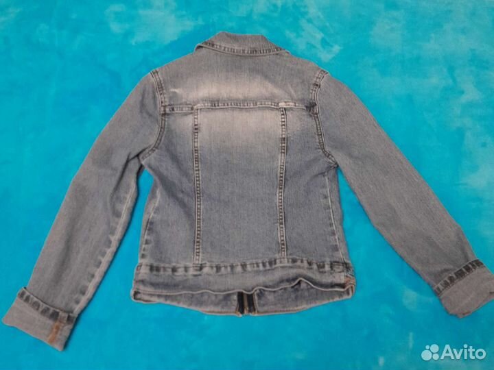Джинсовая куртка на девочку 7-10 лет