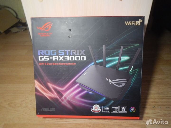 Wi-Fi Роутер Asus ROG Strix GS-AX3000, USB 3.2, 4G